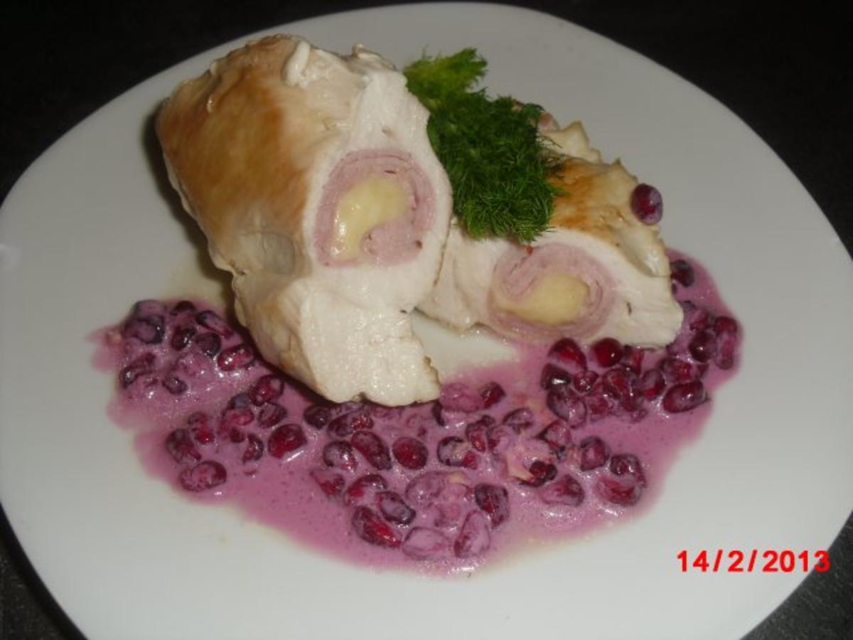 Hähnchen gefüllt mit Schinken &amp; Käse, - Rezept - kochbar.de