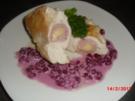 Hähnchen gefüllt mit Schinken & Käse, - Rezept