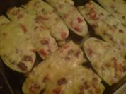 Gefüllte Zucchinischiffchen - Rezept