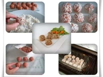 Party  Häppchen mit Reis paniert -`❊´-  kleine  „Igel“ zwischendurch - Rezept - Bild Nr. 2