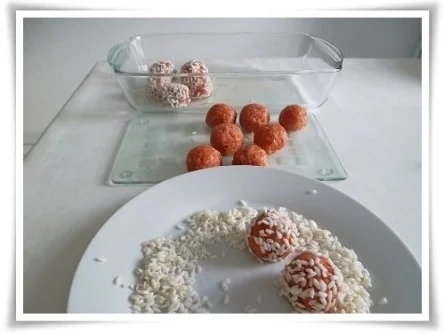 Party  Häppchen mit Reis paniert -`❊´-  kleine  „Igel“ zwischendurch - Rezept - Bild Nr. 9