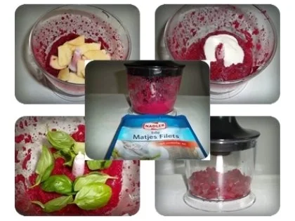 Rezept: Matjes auf Rote Bete Creme Bild Nr. 9 Matjes auf Rote Bete Creme - Rezept - Bild Nr. 9