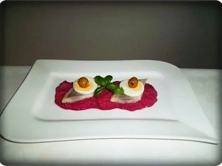 Rezept: Matjes auf Rote Bete Creme Bild Nr. 14 Matjes auf Rote Bete Creme - Rezept - Bild Nr. 14