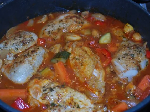 Mediterranes Schmorhähnchen - Rezept - Bild Nr. 4