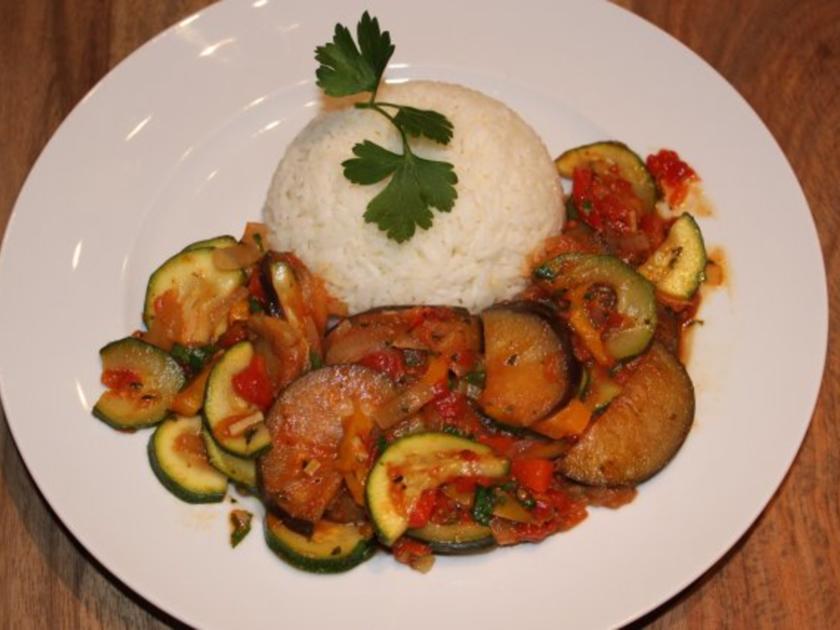 Ratatouille mit Himalaya Basmati Reis - Rezept mit Bild - kochbar.de