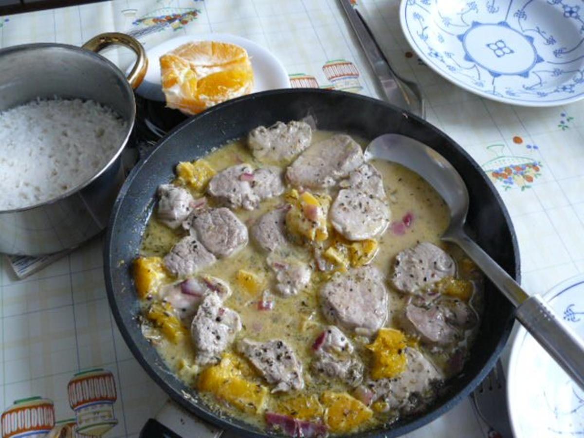 Mediterrane Schweinemedaillons in Orangensoße - Rezept - kochbar.de