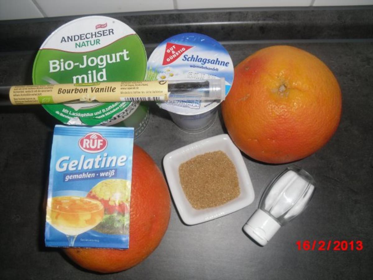 Vanille-Sahne-Joghurt mit Grapefruit - Rezept - Bild Nr. 4
