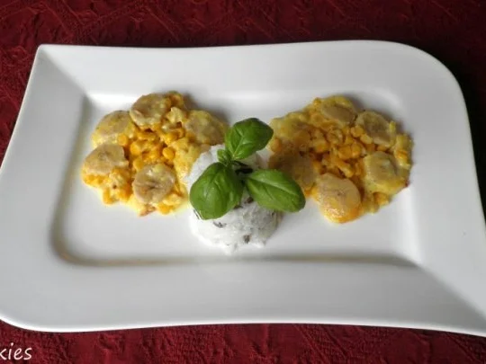 Bananen - Mais - Curry - Blüten - Rezept - Bild Nr. 2
