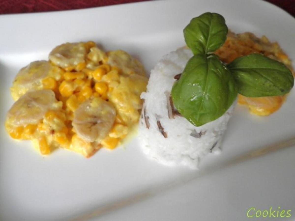 Bilder für Bananen - Mais - Curry - Blüten - Rezept