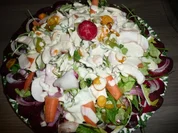 Salatplatte Februar  & Alaska-Seelachsfilet ! - Rezept