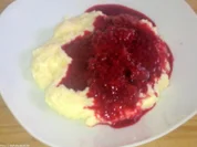 Grieß-Mus mit Himbeeren - Rezept