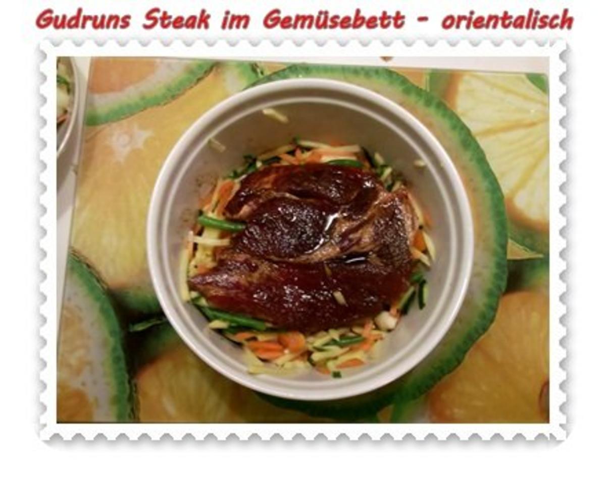 Fleisch: Steak im Gemüsebett - orientalisch - - Rezept - Bild Nr. 6