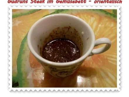 Fleisch: Steak im Gemüsebett - orientalisch - - Rezept - Bild Nr. 9