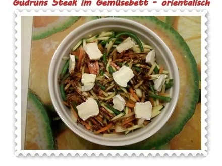 Fleisch: Steak im Gemüsebett - orientalisch - - Rezept - Bild Nr. 12
