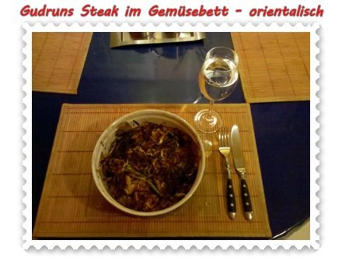 Fleisch: Steak im Gemüsebett - orientalisch - - Rezept - Bild Nr. 14
