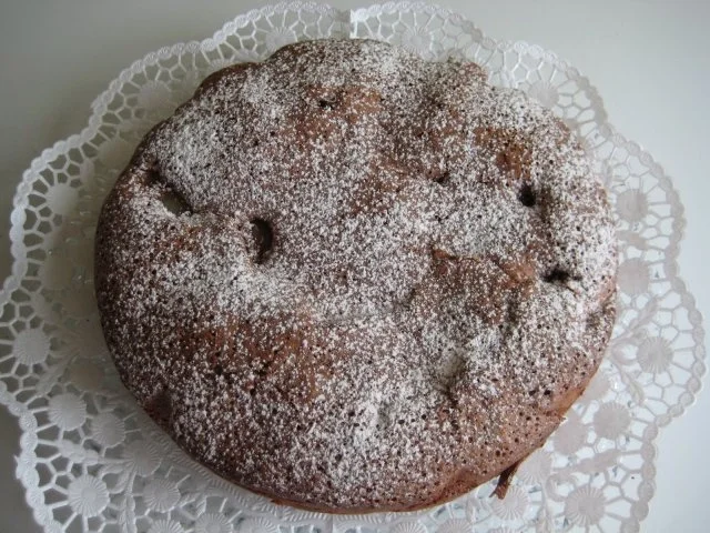 Rezept: Versunkener Schoko-Birnen-Kuchen Bild Nr. 2 Versunkener Schoko-Birnen-Kuchen - Rezept - Bild Nr. 2
