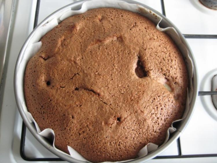 Versunkener Schoko-Birnen-Kuchen - Rezept - kochbar.de