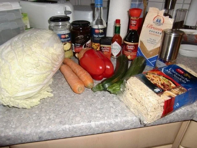 Wok-Gemüse mit Chinesische Mie Nudeln à la Heiko - Rezept - Bild Nr. 2