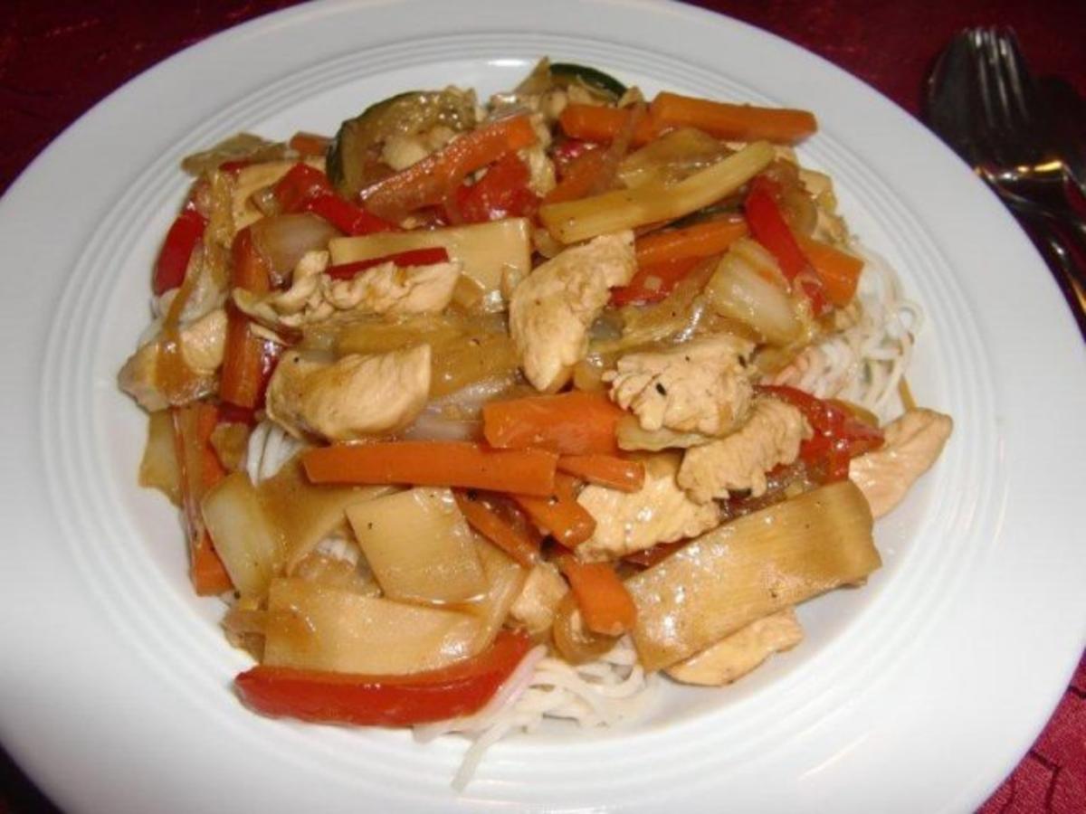 Bilder für Wok-Gemüse mit Chinesische Mie Nudeln à la Heiko - Rezept