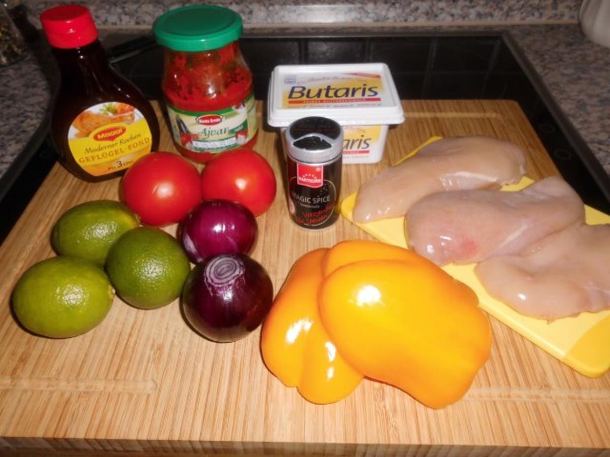 Hähnchenbrust auf Zwiebel-Paprika-Gemüse>> - Rezept - Bild Nr. 2