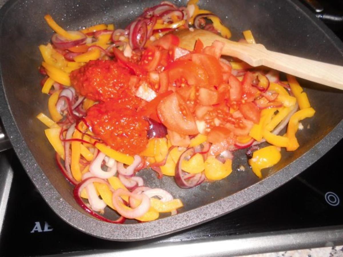 Hähnchenbrust auf Zwiebel-Paprika-Gemüse>> - Rezept - Bild Nr. 5