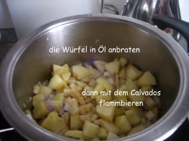 Rezept: Apfel - Sellerie - Süppchen mit Calvados Bild Nr. 7 Apfel - Sellerie - Süppchen mit Calvados - Rezept - Bild Nr. 7