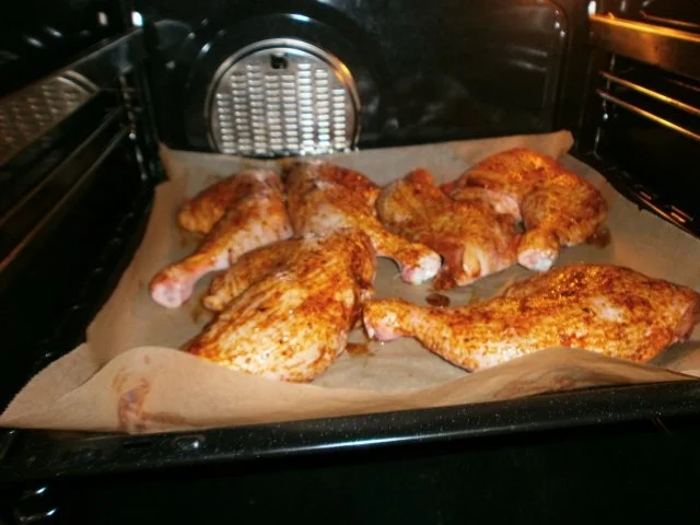 Rezept: Spicy Hähnchenschenkel mit Paprika Tomaten Gemüse Bild Nr. 4 Spicy Hähnchenschenkel mit Paprika Tomaten Gemüse - Rezept - Bild Nr. 4