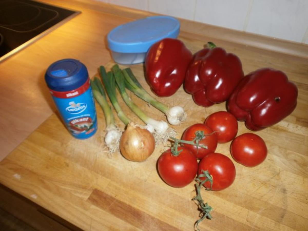 Spicy Hähnchenschenkel mit Paprika Tomaten Gemüse - Rezept - Bild Nr. 5