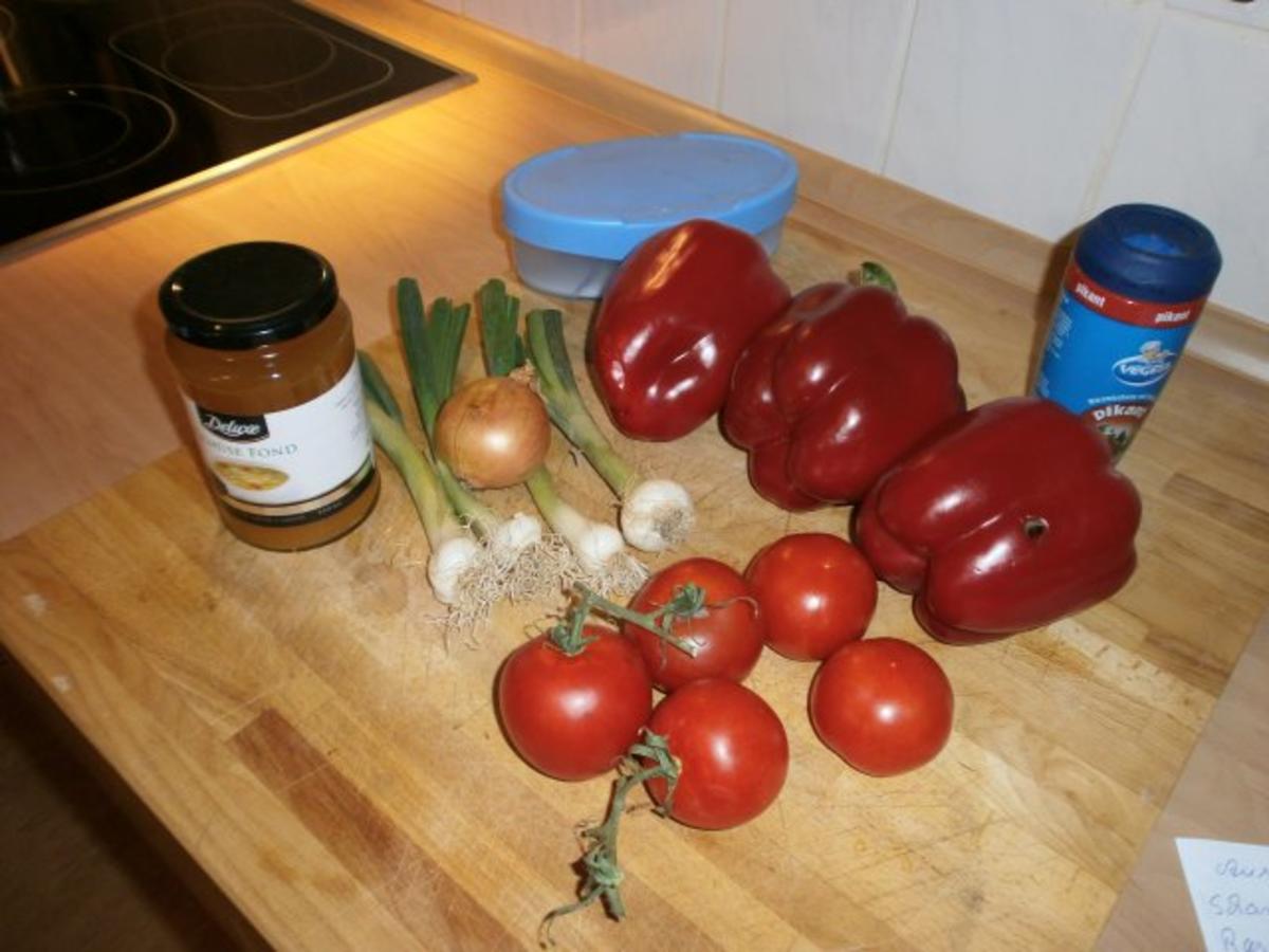Spicy Hähnchenschenkel mit Paprika Tomaten Gemüse - Rezept - Bild Nr. 6