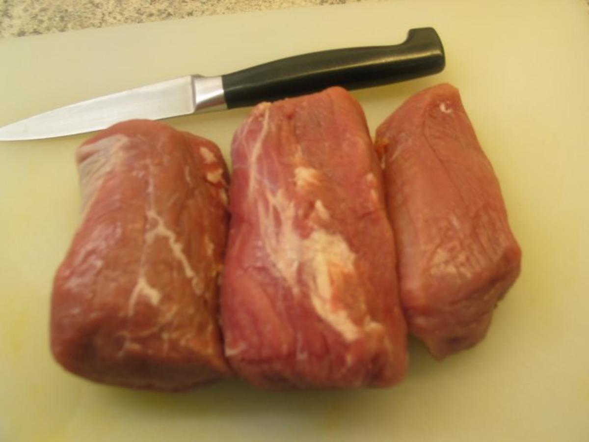 Fleisch: Schweinefiletköpfe mariniert - Rezept - Bild Nr. 2