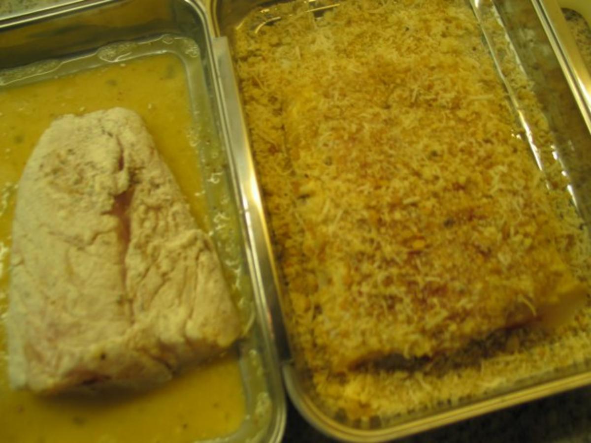 Fisch: Winterkabeljau Filet in Käse Knusper Kruste - schnell &amp; einfach ...