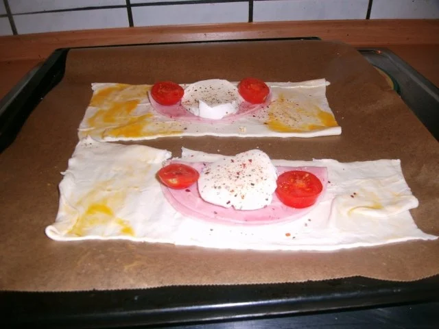 Schinken-Mozzarella Taschen - Rezept - Bild Nr. 4