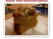 Rezept: Kuchen: Kokos-Amarenakirschkuchen Kuchen: Kokos-Amarenakirschkuchen - Rezept