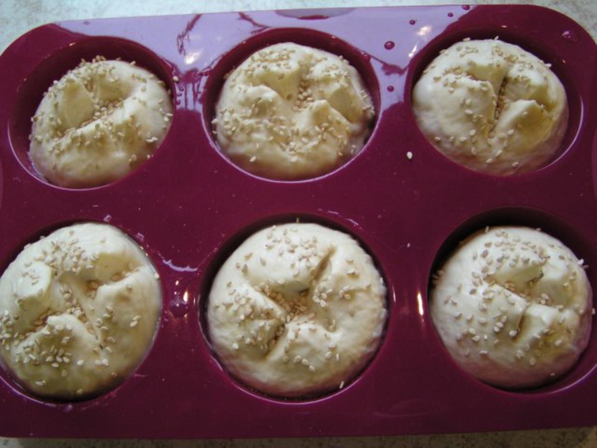 Laugenbrötchen aus der Muffinform 6 Stk - Rezept - Bild Nr. 6