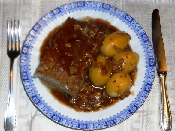 Schichtkohl à la "Oòrndrasch". Aus dem Backofen und wirklich in Schichten. (Rzpt. um 1976) - Rezept