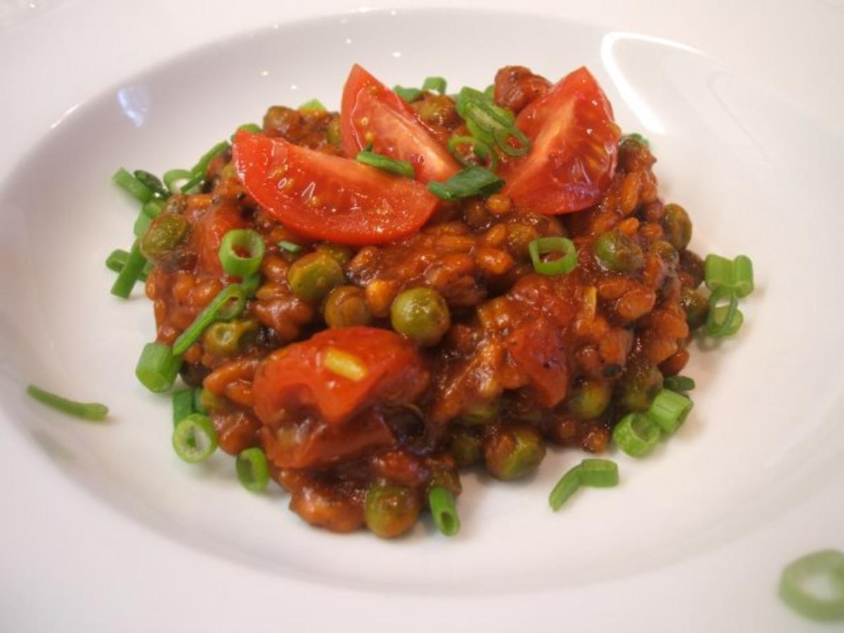 Bilder für Reis: Risotto di Pomodoro e Piselli - Rezept