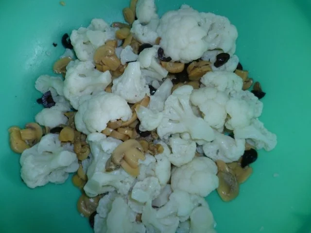 Gebackener Blumenkohl mit Champions und Oliven - Rezept - Bild Nr. 3