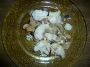 Gebackener Blumenkohl mit Champions und Oliven - Rezept