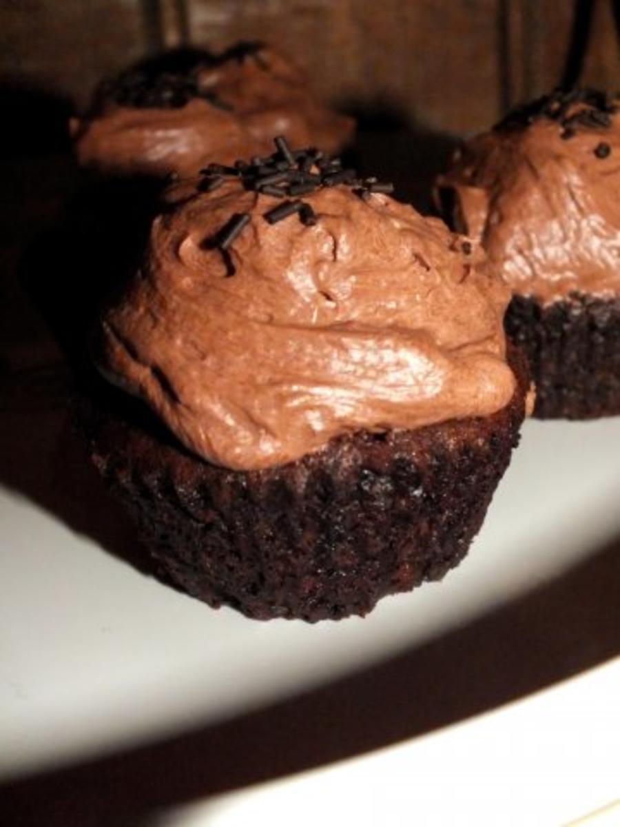 Schokoladen Cream Cupcakes - Rezept