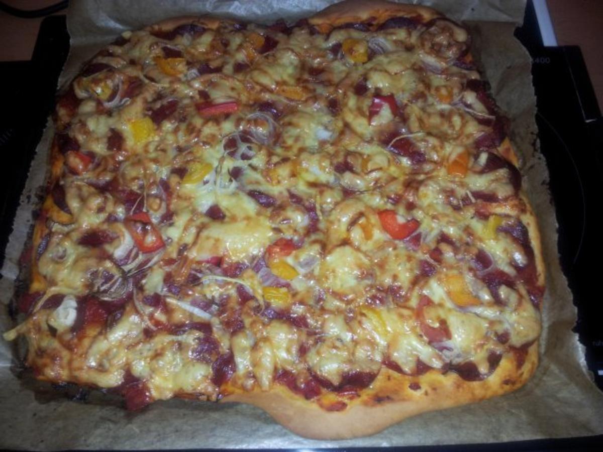 Pizza Salami (2) - Rezept