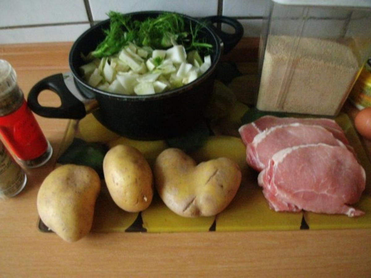 Steaks mit Sahnekartöffelchen   und Fenchelgemüse - Rezept - Bild Nr. 2
