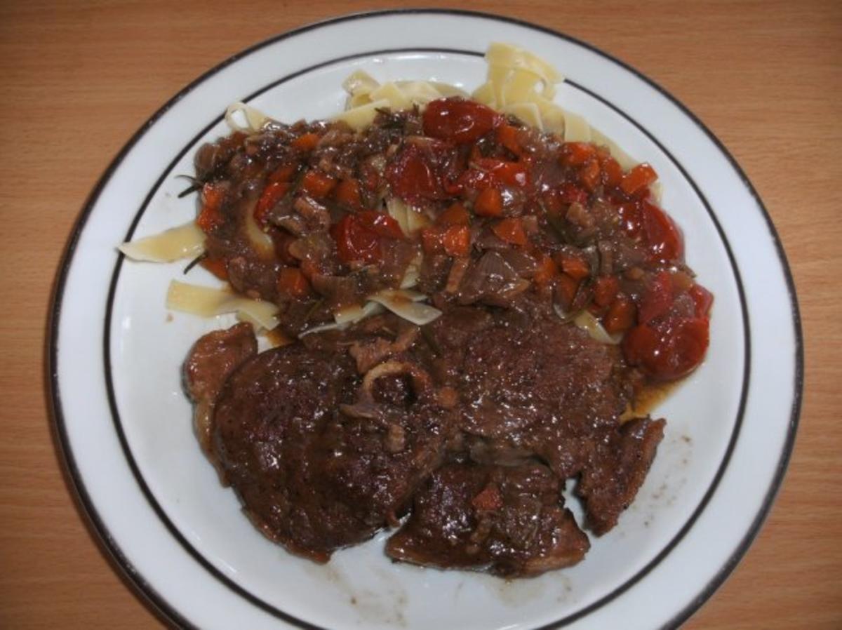 Fleisch: Lamm - Ossobuco mit Cherrytomaten - Rezept