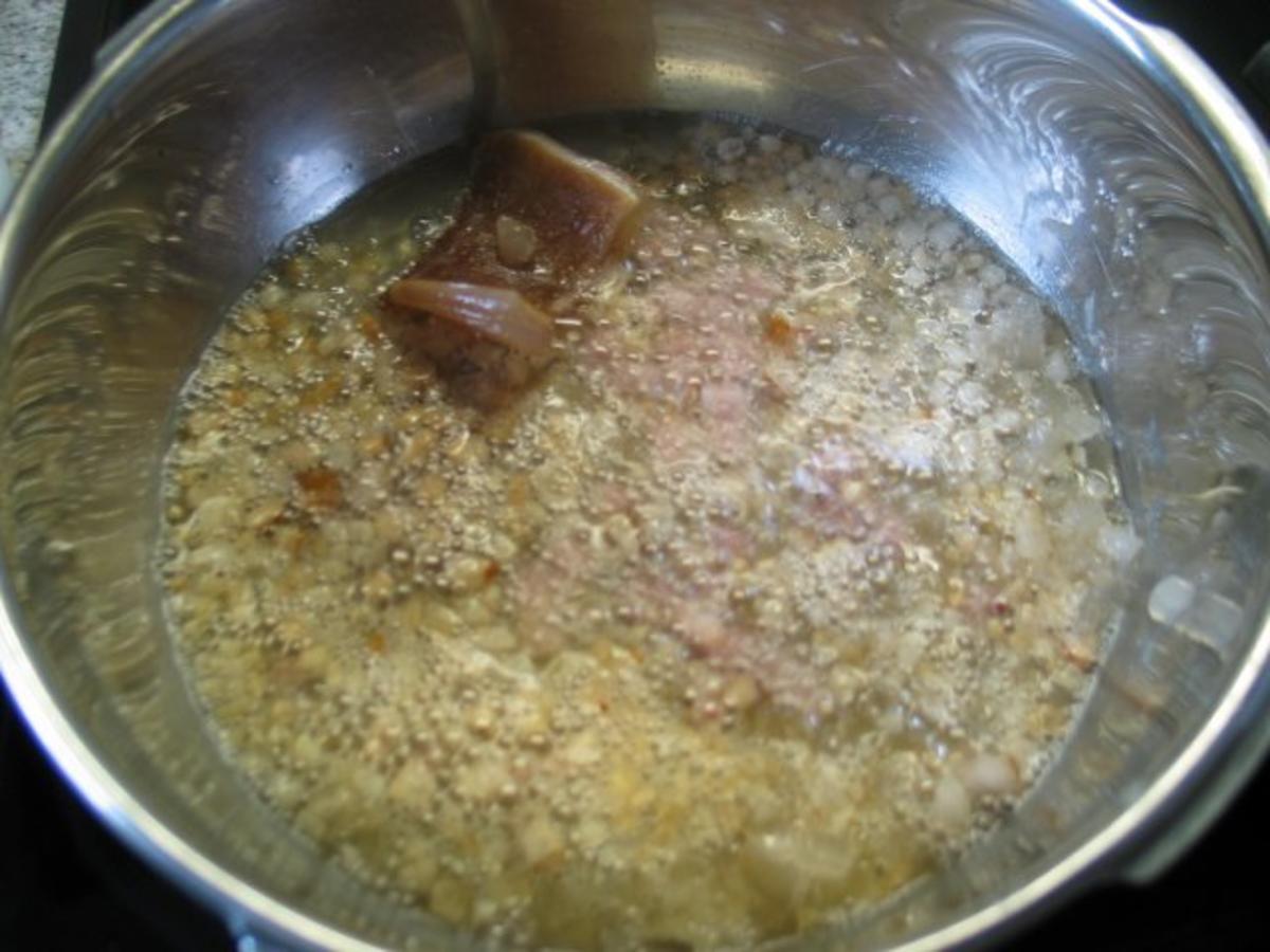 Brotaufstrich: Schweineschmalz mit Apfel, Majoran und Zwiebeln - Rezept - Bild Nr. 4