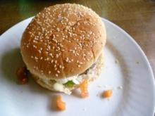 Basilikum-Burger mit Tomaten - Rezept