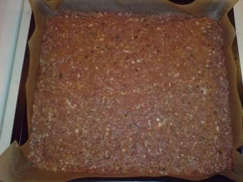 Rezept: Hackfleisch auf dem Blech Hackfleisch auf dem Blech - Rezept