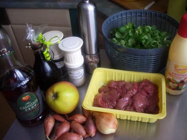 Hähnchenleber auf Feldsalat - Rezept - Bild Nr. 2