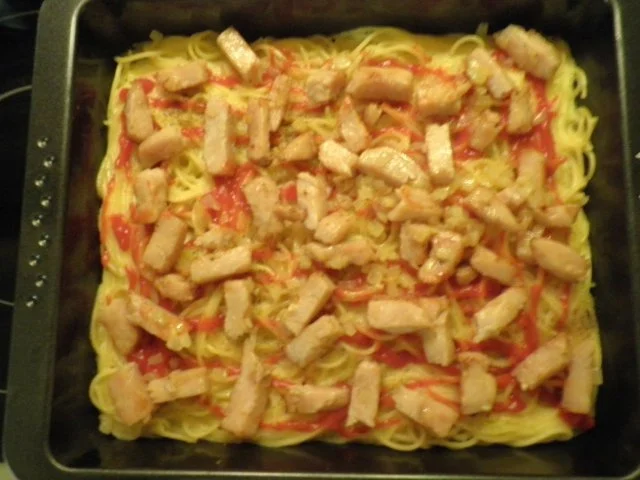 Rezept: Fruchtige Spaghetti - Pizza Bild Nr. 8 Fruchtige Spaghetti - Pizza - Rezept - Bild Nr. 8