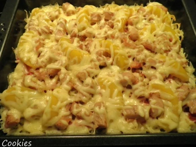 Rezept: Fruchtige Spaghetti - Pizza Bild Nr. 2 Fruchtige Spaghetti - Pizza - Rezept - Bild Nr. 2