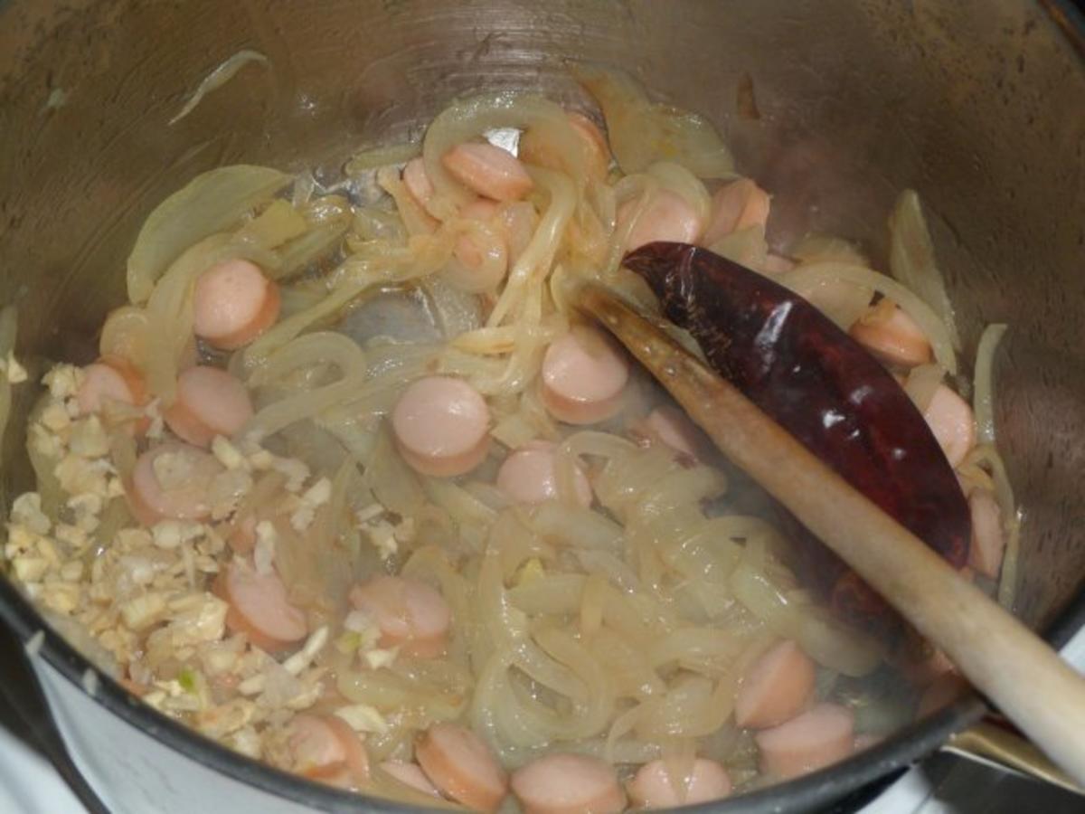Gemüse - Kichrerbsen - Suppe mit Würstchen - Rezept - Bild Nr. 6