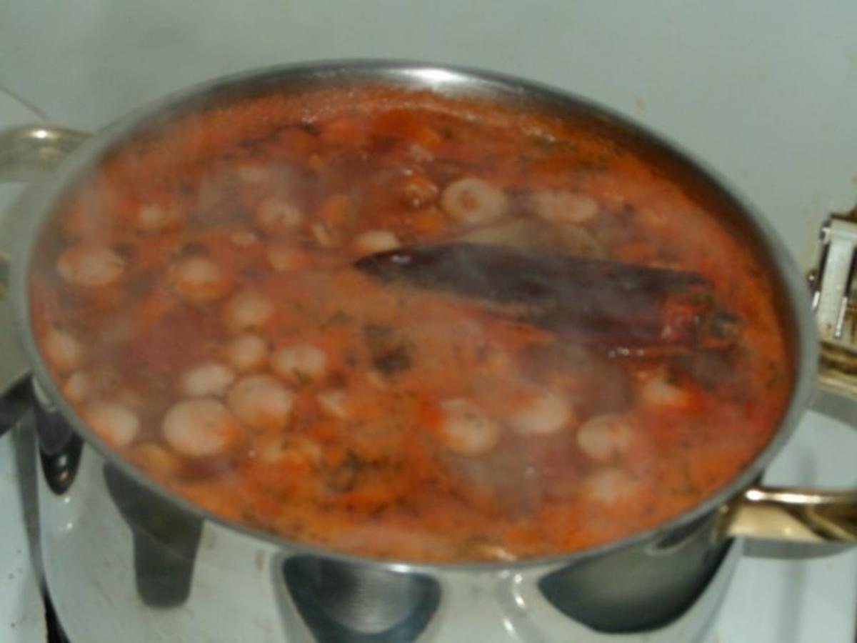 Gemüse - Kichrerbsen - Suppe mit Würstchen - Rezept - Bild Nr. 9